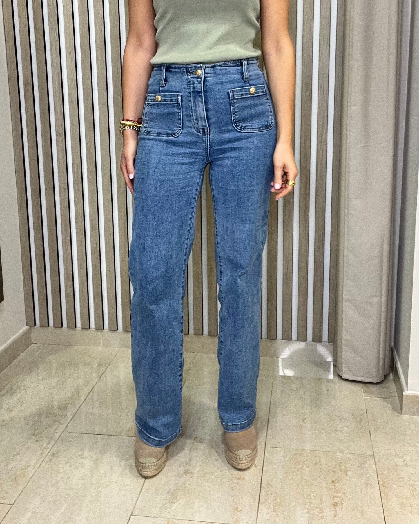 Pantalón Denim Claro