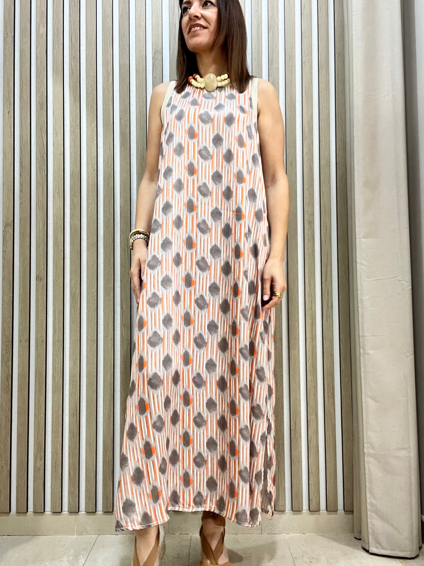 Vestido Mykonos naranja