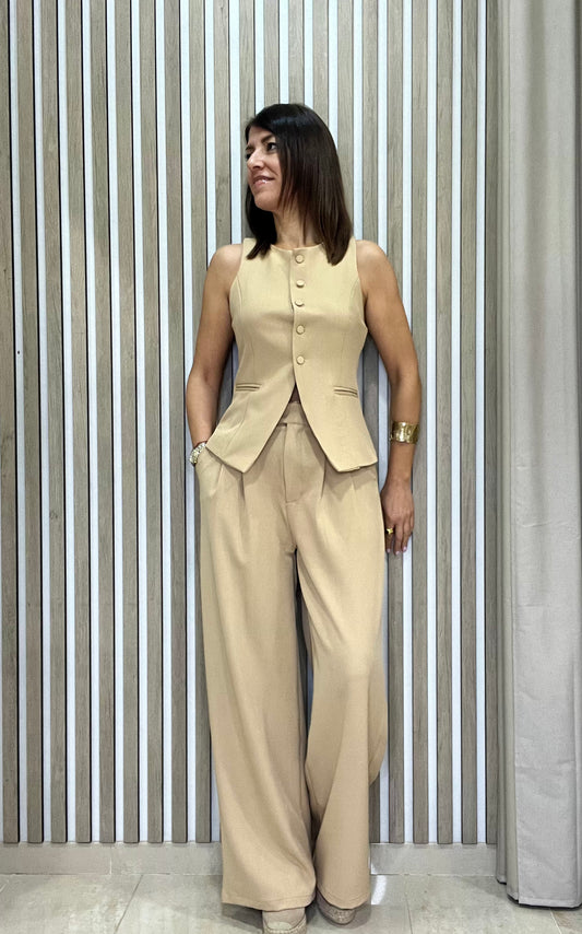 Conjunto Niza color camel