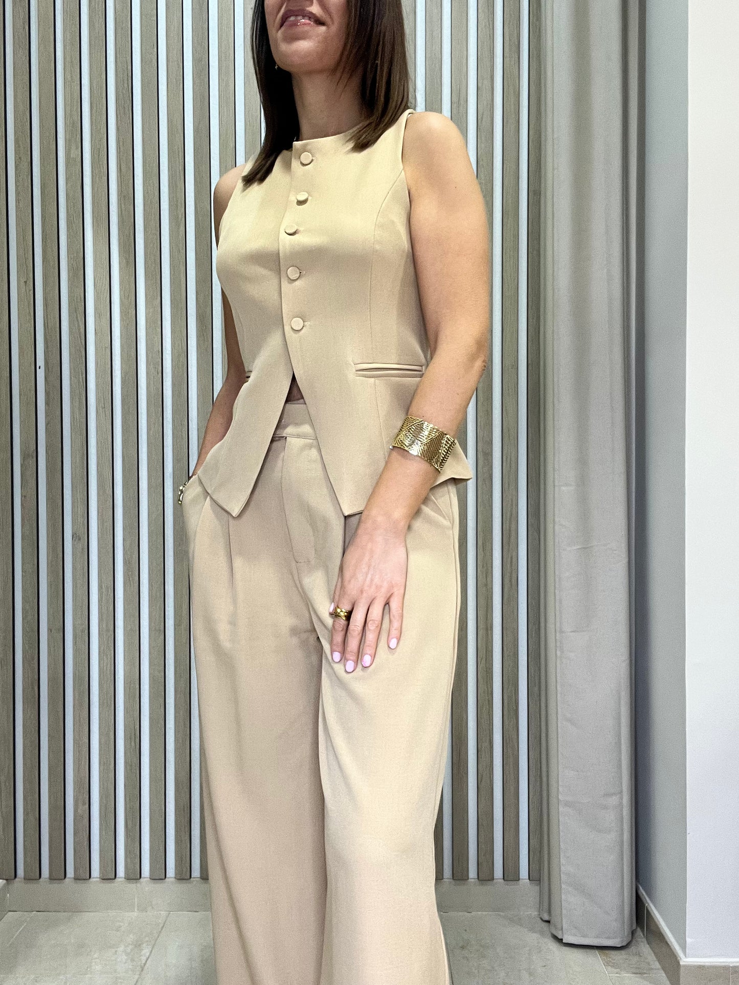 Conjunto Niza color camel