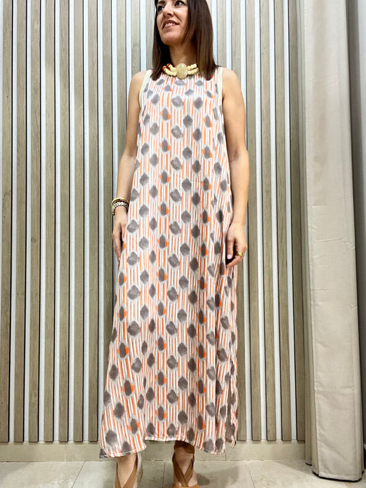 Vestido Mykonos naranja
